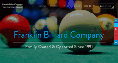 Desktop Screenshot of franklinbilliard.com