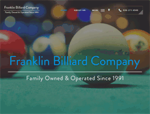 Tablet Screenshot of franklinbilliard.com
